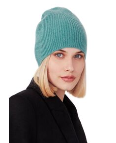 Женская шапка-бини из 100% чистого кашемира в рубчик Style Republic, зеленый