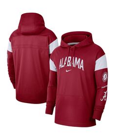 Мужской пуловер с капюшоном Crimson Alabama Crimson Tide Jersey Performance Nike