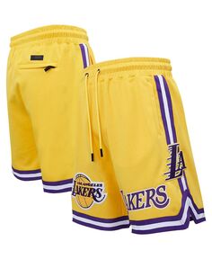 Мужские золотистые шорты из синели Los Angeles Lakers Pro Standard