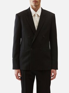 Двубортный пиджак The Row, черный