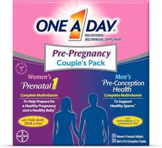 Мультивитамины для мужчин и женщин перед беременностью One-A-Day Pre-Pregnancy Couple’s Pack, 30 капсул + 30 таблеток