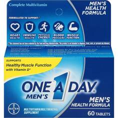Мультивитамины One-A-Day Men&apos;s Health Formula, 2 упаковки по 60 штук