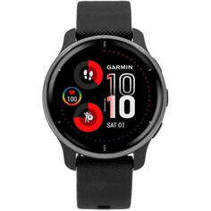 Умные часы Garmin VENU 2 Plus, черный, серебристый безель