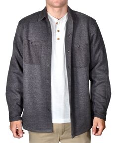 Мужская куртка-рубашка в рубчик с воротником-стойкой на флисовой подкладке Vintage 1946, мульти