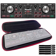 Карманный 2-канальный диджейский контроллер Numark DJ2GO2 с дорожным футляром из ЭВА Numark DJ2GO2 Touch Pocket 2-Channel DJ Controller w EVA Travel Case
