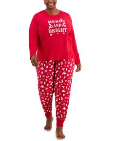 Пижамный комплект размера плюс Mix It Merry &amp; Bright Family Pajamas