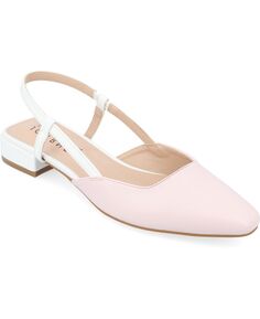 Женская обувь без каблуков с пейсли Journee Collection, розовый