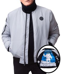 Мужская куртка-бомбер с капюшоном и принтом космонавта в стиле НАСА Space One