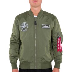 Куртка Alpha Industries MA-1 TT Glow In The Dark, зеленый