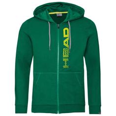 Толстовка Head Club Fynn Full Zip, зеленый