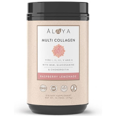 Коллаген Alaya Naturals Multi Powder MSM + GC Raspberry Lemonade, 419 гр