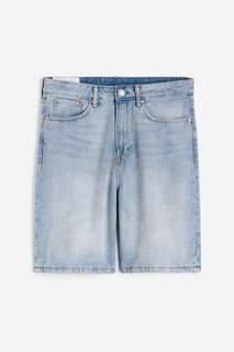Свободные джинсовые шорты H&amp;M, голубой H&M