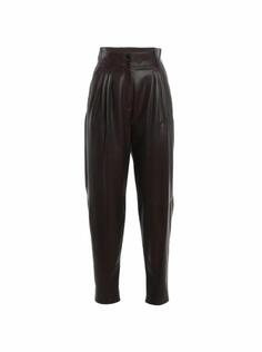 Зауженные брюки из кожи Dolce&amp;Gabbana