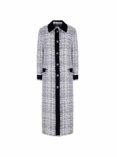 Однобортное твидовое пальто Dolce&amp;Gabbana