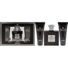 Sergio Tacchini Pure Black для мужчин, подарочный набор из 3 предметов