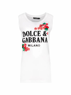 Хлопковый топ Dolce&amp;Gabbana