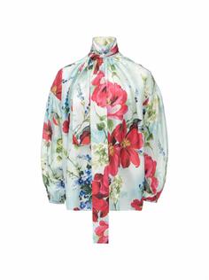 Шелковая блузка в цветочном мотиве Dolce&amp;Gabbana