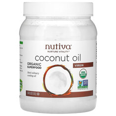 Органическое кокосовое масло Nutiva первого отжима, 1,6 л