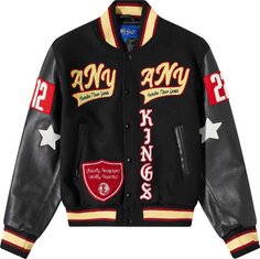Куртка Awake NY Corazon Varsity Jacket &apos;Black&apos;, черный