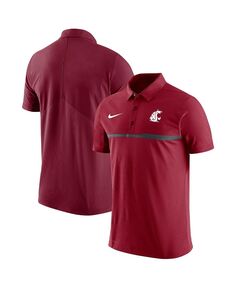 Мужская малиновая рубашка-поло Washington State Cougars 2023 Coaches Performance Nike