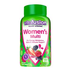 Мультивитамины Vitafusion Womens Gummies Berry Flavored, 150 жевательных конфет