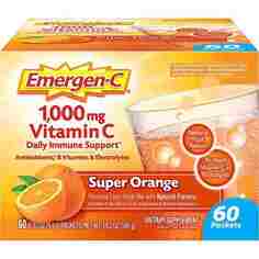 Порошкообразная смесь с витамином С Emergen-C Vitamin C 1000 мг Super Orange Flavor, 60 стиков