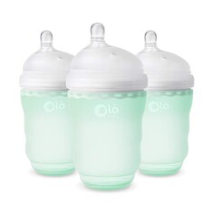 Бутылочки для кормления 3 шт. по 235 мл Olababy Anti-Colic, мятный