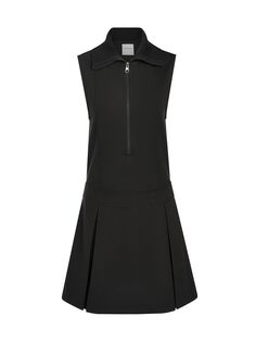 Плиссированное мини-платье без рукавов Wilde Varley, черный