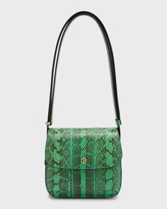 Маленькая сумка через плечо La Prima со змеиной кожей Giorgio Armani