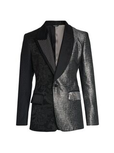 Комбинированная куртка металлик DOLCE&amp;GABBANA