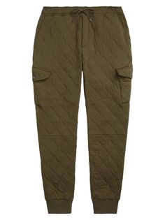 Роскошные брюки-карго из джерси Polo Ralph Lauren, зеленый