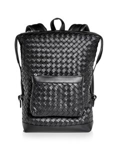 Классический кожаный рюкзак Intrecciato среднего размера Bottega Veneta