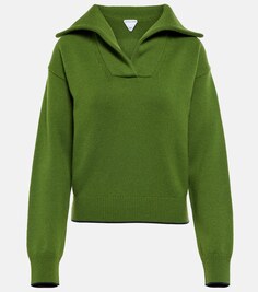 Шерстяной свитер поло BOTTEGA VENETA, зеленый
