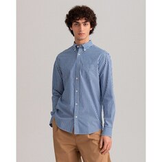 Рубашка с длинным рукавом Gant Regular Broadcloth Stripe Buttoned, синий