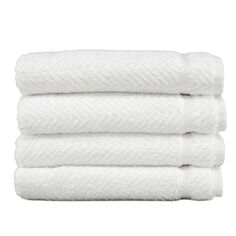 Линум Текстиль для дома Елочка 4 шт. Полотенца для рук, белый Linum Home Textiles