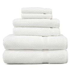 Линум Текстиль для дома Елочка 6 шт. Набор банных полотенец, белый Linum Home Textiles