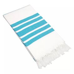 Пляжное полотенце Linum для домашнего текстиля с узором «елочка», голубой Jumping Beans