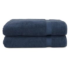 Линум Текстиль для дома &quot;Елочка&quot; 2 уп. Банные полотенца, темно-синий Linum Home Textiles
