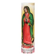 Беспламенная светодиодная молитвенная свеча The Saints Collection 8,2 x 2,2 дюйма Девы Гваделупской