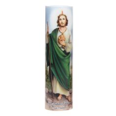Беспламенная светодиодная молитвенная свеча Святого Иуды The Saints Collection 8,2 x 2,2 дюйма
