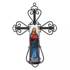 Настенный бра Saints Collection со светодиодной молитвенной свечой «Иисус»