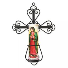 Настенный бра из коллекции Saints и светодиодная молитвенная свеча Леди Гваделупской