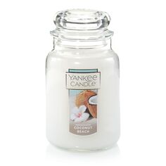 Yankee Candle Coconut Beach 22 унции. Большая Свеча в Банке