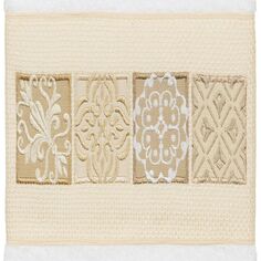 Linum Home Textiles Турецкий хлопок Vivian Набор из 3 украшенных банных полотенец, голубой