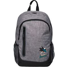 Серый рюкзак с принтом San Jose Sharks Unbranded