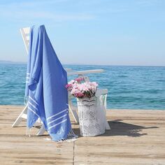 Linum Домашний текстиль Турецкий хлопок Alara Персонализированное пляжное полотенце Pestemal