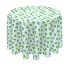 Круглая скатерть, 100% полиэстер, круглая 90 дюймов, лента Ribbit Fabric Textile Products