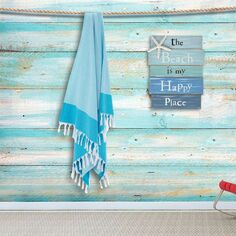 Элегантное пляжное полотенце Linum в тонкую полоску с пестемалом для домашнего текстиля, голубой