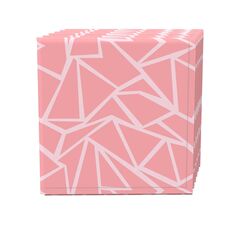 Набор салфеток, 100 % полиэстер, набор из 4 шт., 18x18 дюймов, геометрические фигуры, розовый Fabric Textile Products