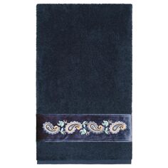 Linum Home Textiles Турецкий хлопок Mackenzie Набор украшенных полотенец из 3 предметов, темно-серый